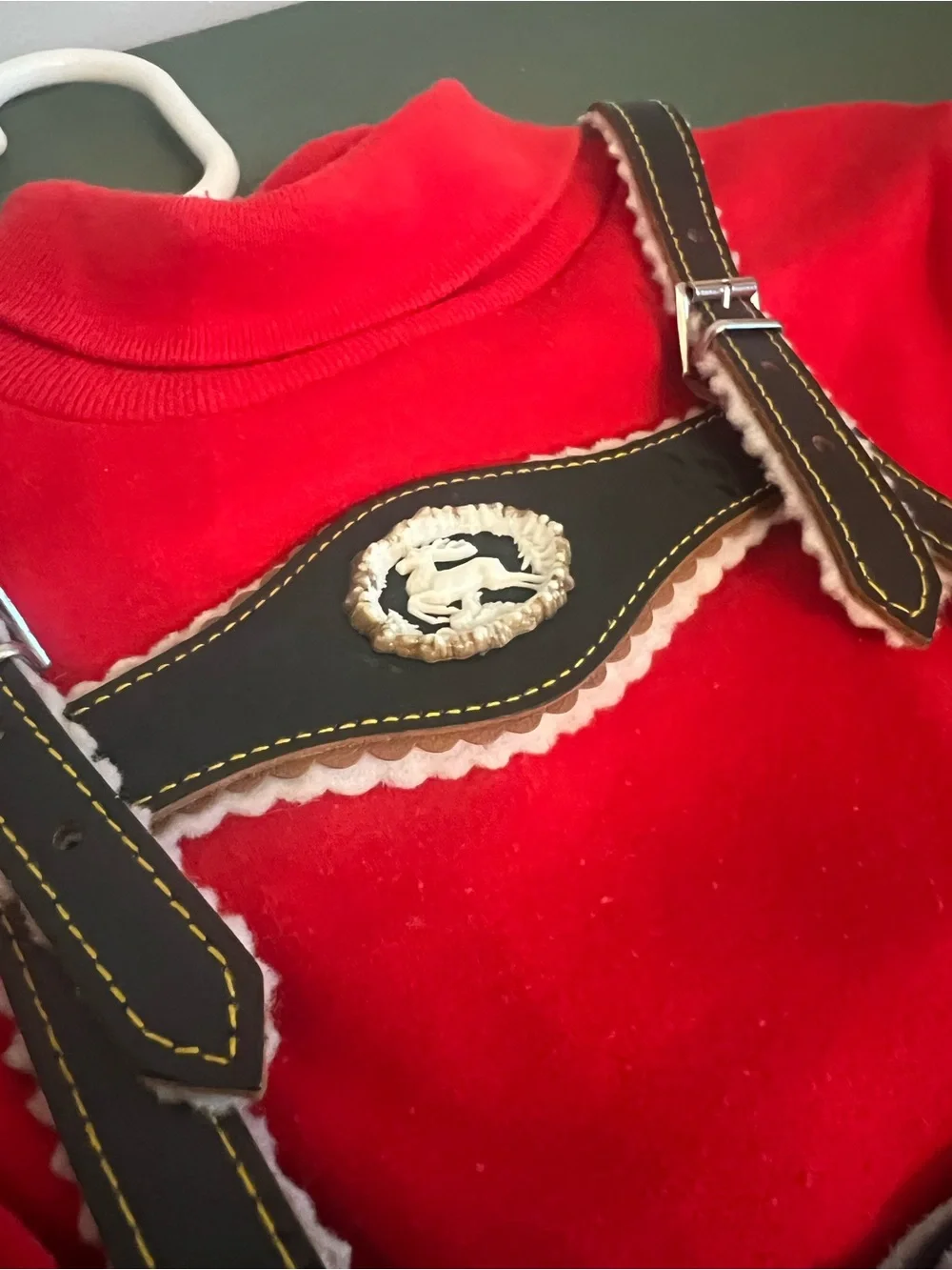 Lederhosen German Child Shorts Authentic VTG Suede Leather German 6 Golimbeck